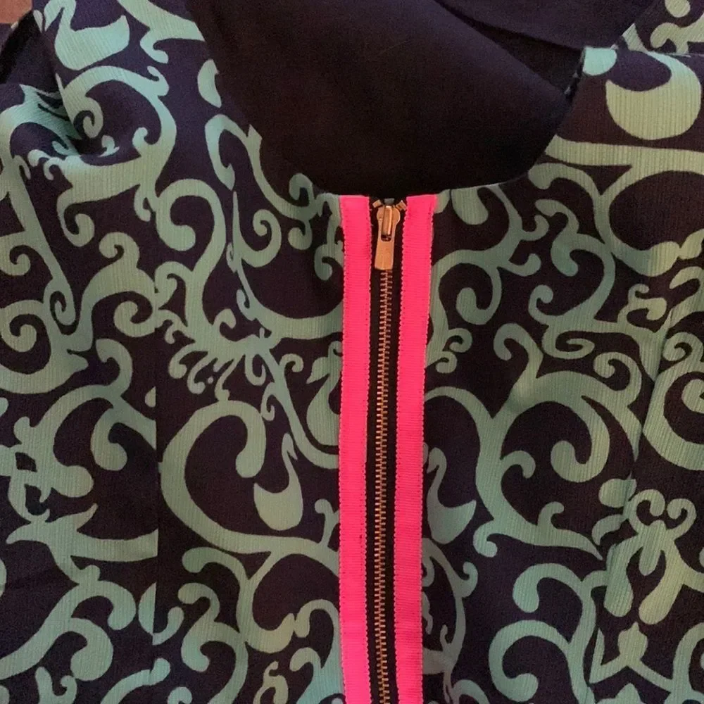 Lilly Pulitzer, Pink/Blue/Turquoise Slip Dress, Size Zero, NWOT. - Picture 3 of 8